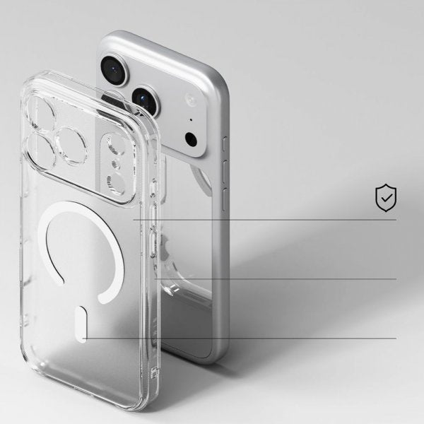 Ringke iPhone 17 Pro Skal Fusion Magnetic Matte Transparent