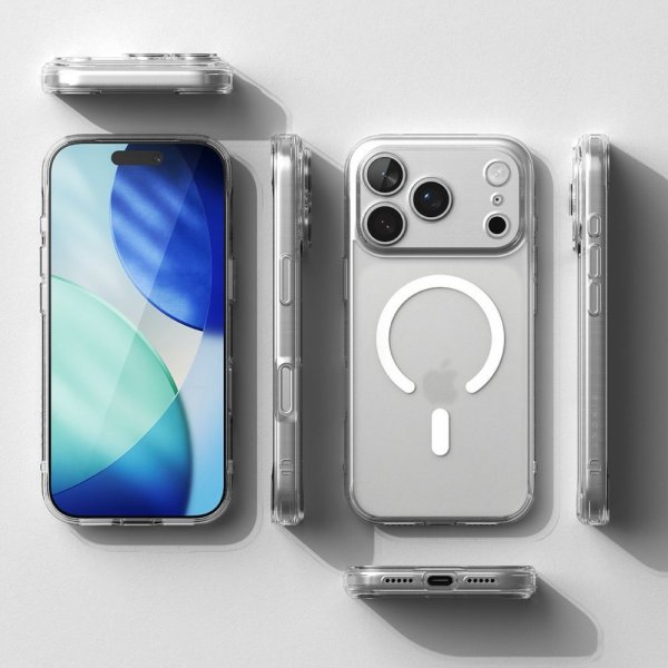 Ringke iPhone 17 Pro Skal Fusion Magnetic Matte Transparent