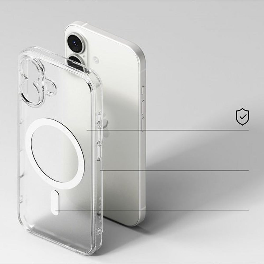 Ringke iPhone 17 Skal Fusion Magnetic Matte Transparent