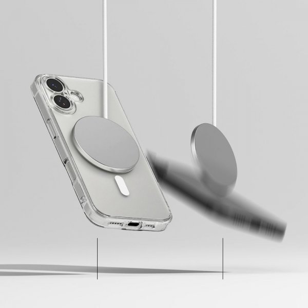 Ringke iPhone 17 Skal Fusion Magnetic Matte Transparent