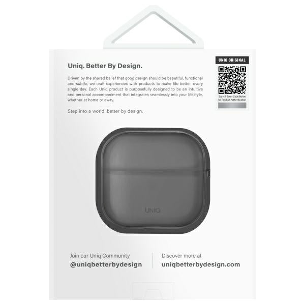 UNIQ AirPods 4 Skal Glase Svart