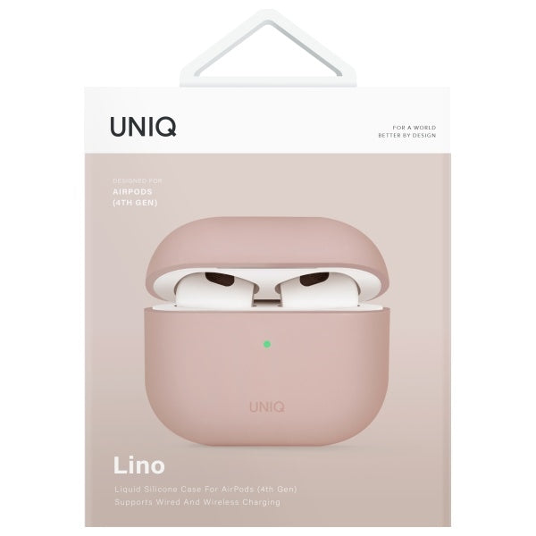 UNIQ AirPods 4 Skal Lino Rosa