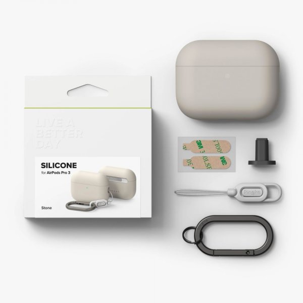 Ringke AirPods Pro 3 Skal Silicone Stone