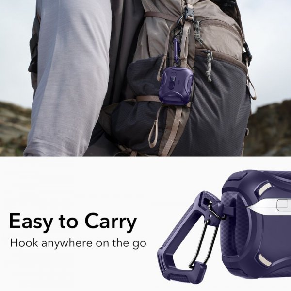 ESR AirPods Pro 3 Skal Cyber FlickLock MagSafe Lila