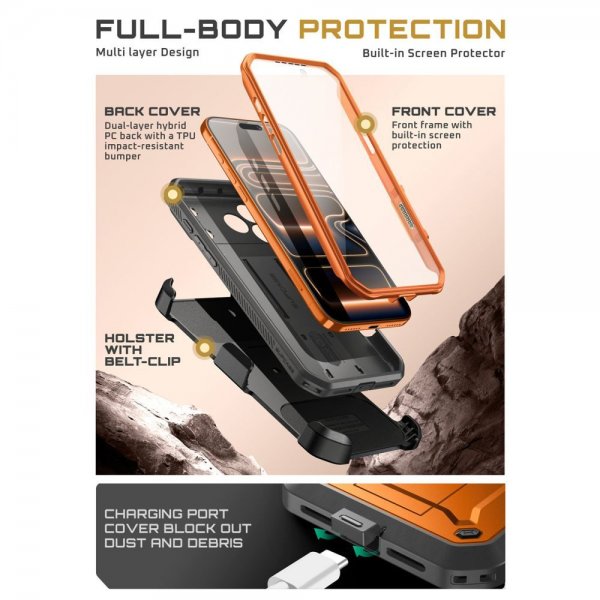 Supcase iPhone 17 Pro Skal UB Pro Orange