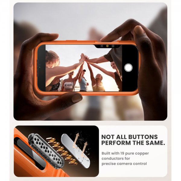 Supcase iPhone 17 Pro Skal Ares Flip MagSafe Orange
