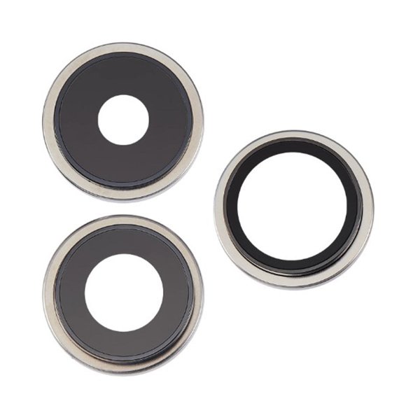 Kameralins med metallram iPhone 15 Pro - Vit