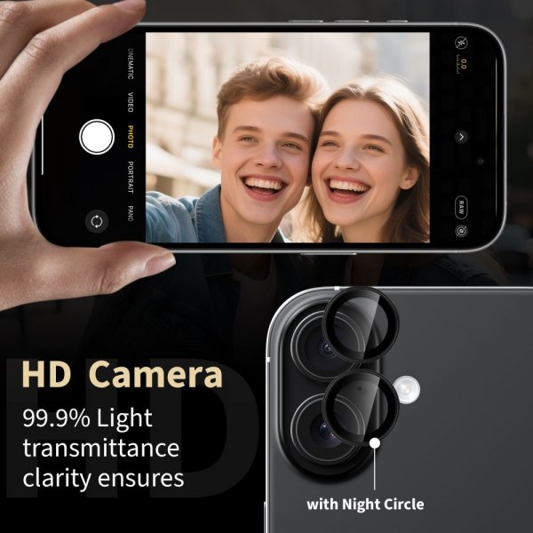 Tech-Protect Xiaomi Redmi Note 15 Pro 5G/15 Pro+ 5G Kameraskydd Cam Fit+ Svart