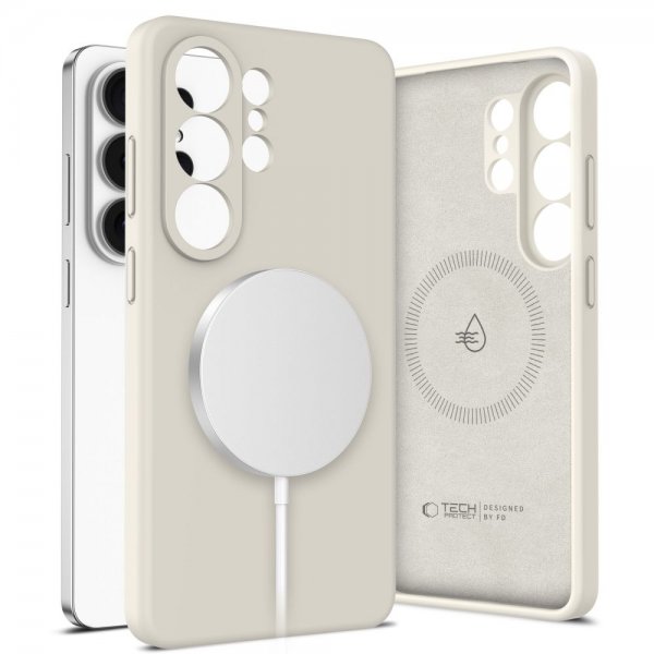 Tech-Protect Samsung Galaxy S26 Ultra Skal Silicone MagSafe Beige