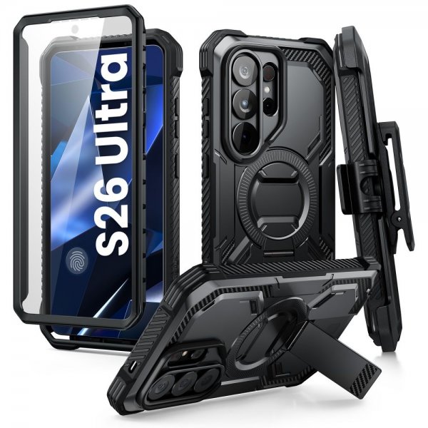 Supcase Samsung Galaxy S26 Ultra Skal ArmorBox Clip MagSafe Svart