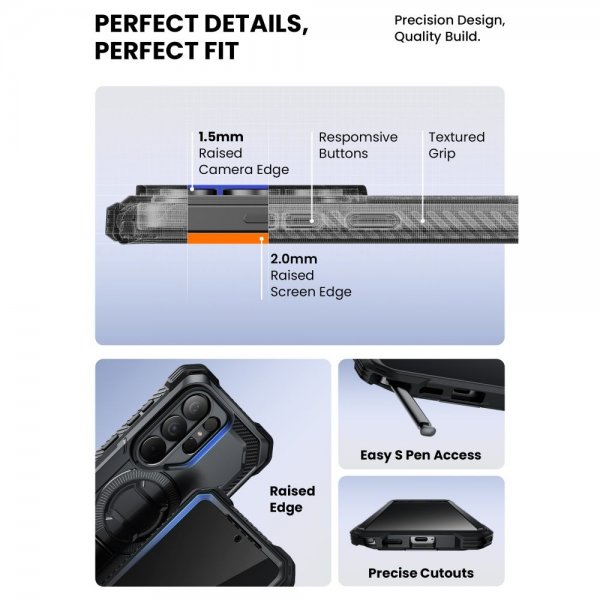 Supcase Samsung Galaxy S26 Ultra Skal ArmorBox Clip MagSafe Svart
