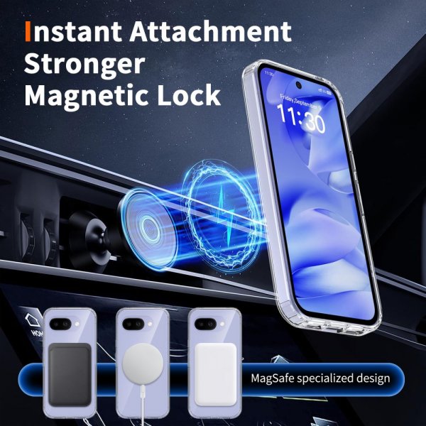 Tech-Protect Google Pixel 10a Skal FlexAir Hybrid MagSafe Transparent
