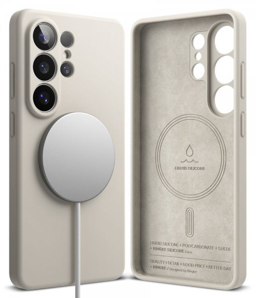 Ringke Samsung Galaxy S26 Ultra Skal Silicone Magnetic Beige