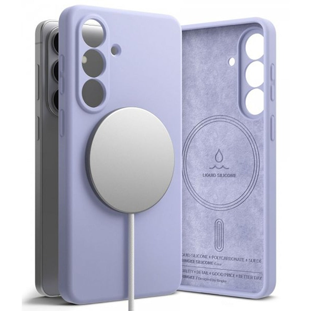Ringke Samsung Galaxy S26 Skal Silicone Magnetic Lila