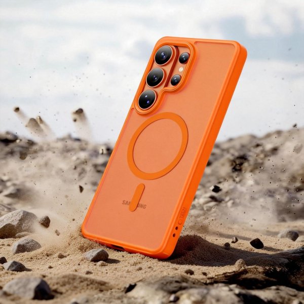 Tech-Protect Samsung Galaxy S26 Ultra Skal MagMat MagSafe Orange