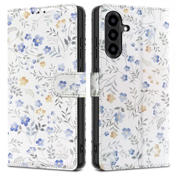 Tech-Protect Samsung Galaxy A57 Fodral Wallet Blommönster