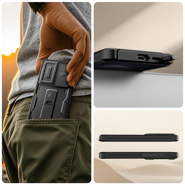 Tech-Protect Samsung Galaxy S26 Ultra Skal Kevlar Cam+ Svart