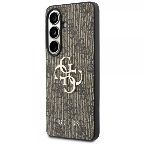 Guess Samsung Galaxy S26 Skal 4G Metal Logo Brun