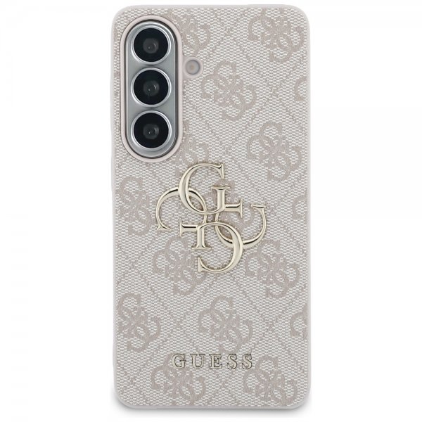Guess Samsung Galaxy S26 Skal 4G Metal Logo Rosa