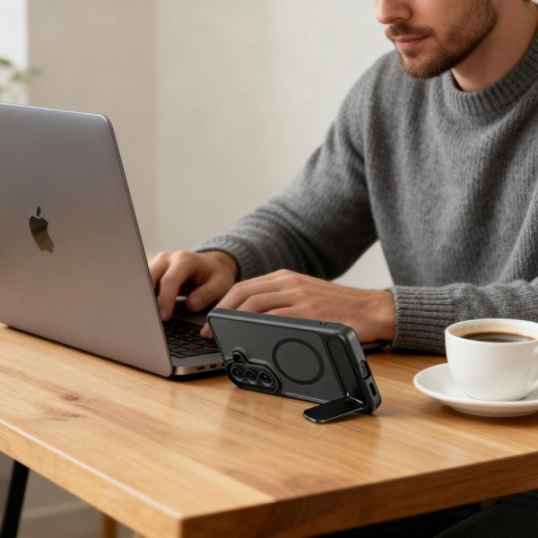 Tech-Protect Samsung Galaxy S26 Skal MagRack MagSafe Svart
