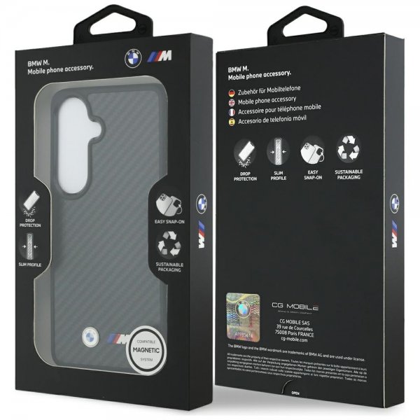 BMW Samsung Galaxy S26 Skal Kevlar MagSafe M Logo Svart