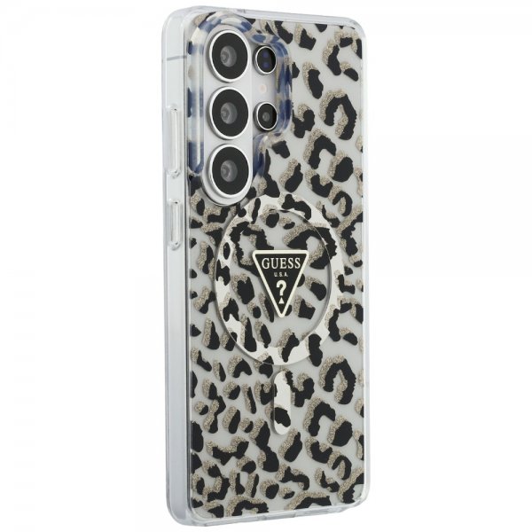 Guess Samsung Galaxy S26 Ultra Skal Leopard Print MagSafe Svart Vit