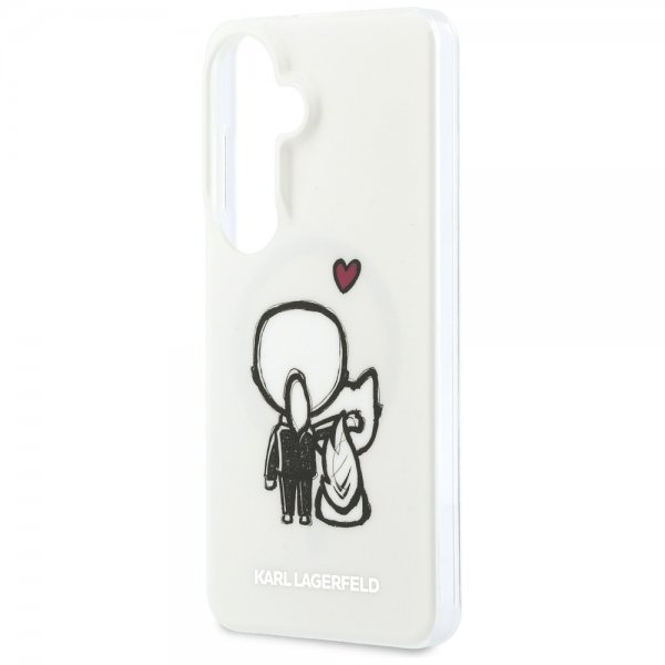Karl Lagerfeld Samsung Galaxy S26 Skal Karl & Choupette MagSafe Vit