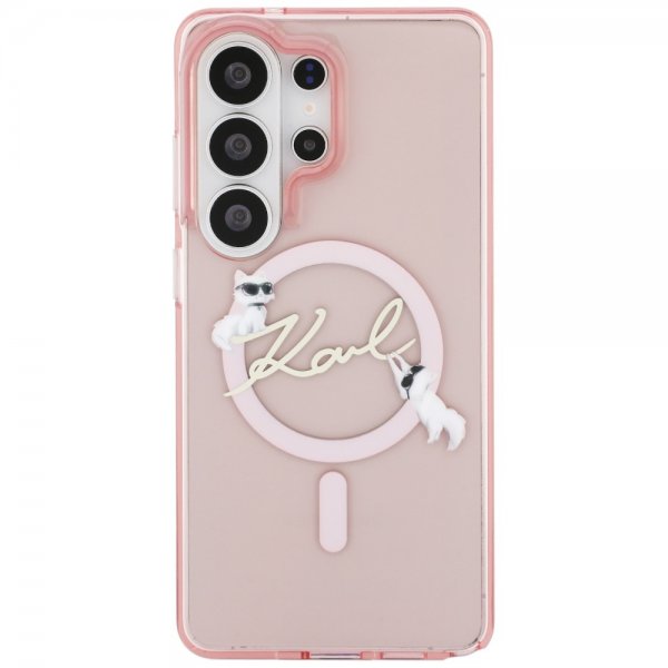 Karl Lagerfeld Samsung Galaxy S26 Ultra Skal Script MagSafe Rosa