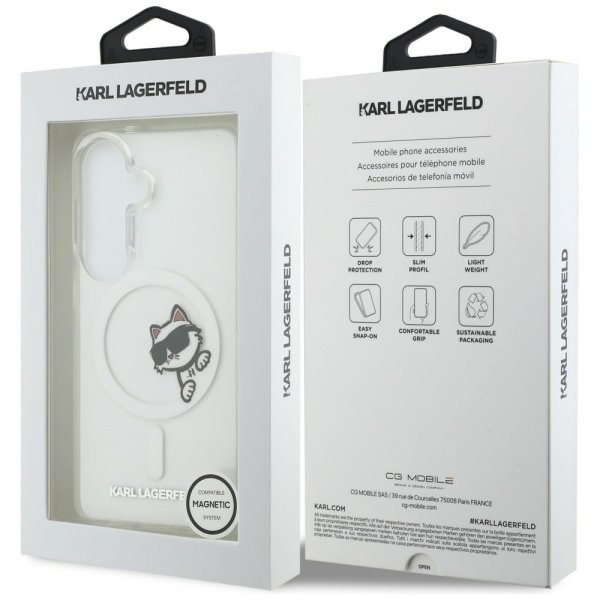 Karl Lagerfeld Samsung Galaxy S26 Plus Skal Choupette Peekaboo MagSafe Transparent