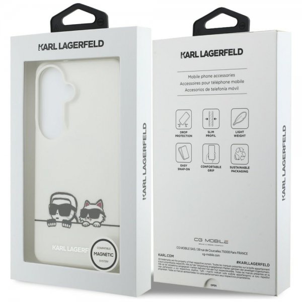 Karl Lagerfeld Samsung Galaxy S26 Skal Peekaboo MagSafe Transparent