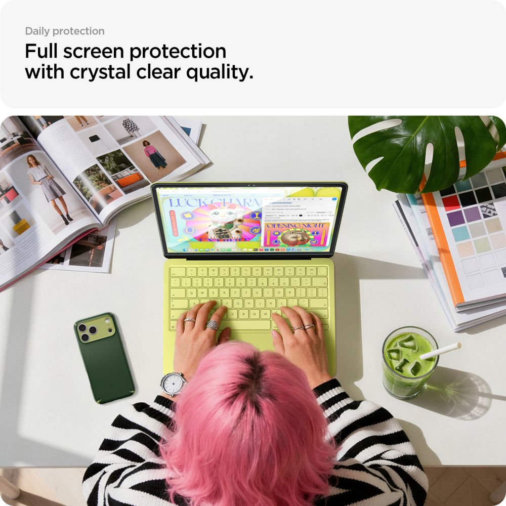 Spigen MacBook Neo 13 Skärmskydd Glas.tR Slim