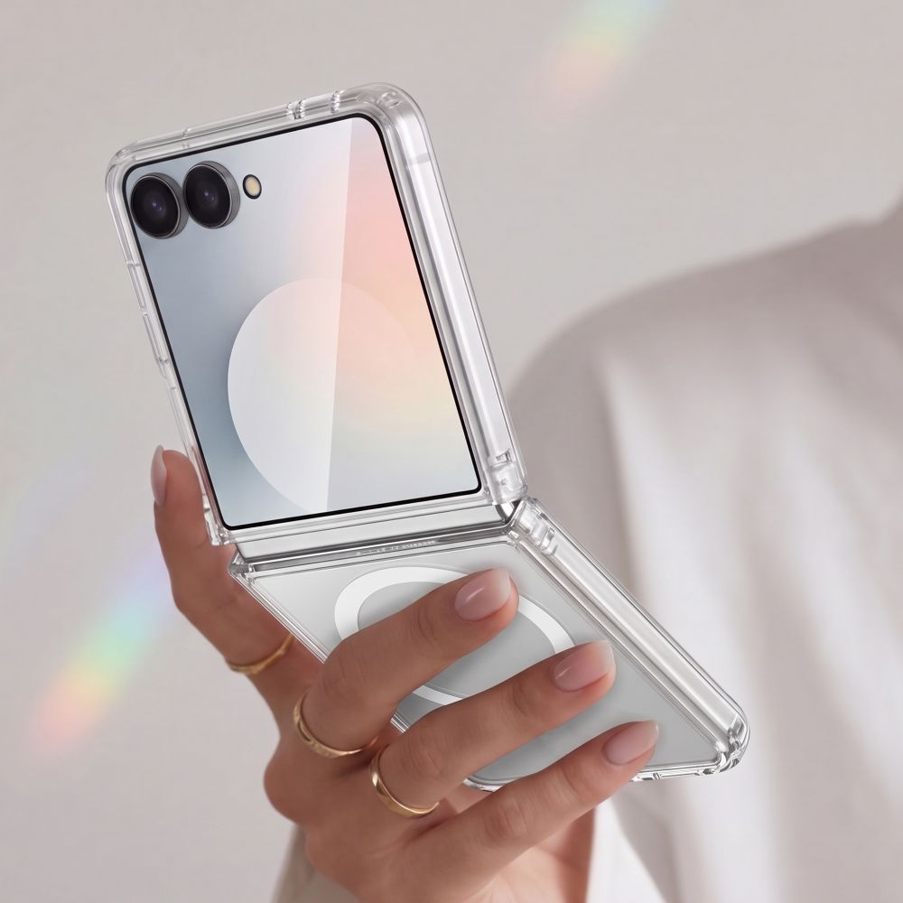 Tech-Protect Samsung Galaxy Z Flip 8 Skal FlexAir Hybrid MagSafe Transparent