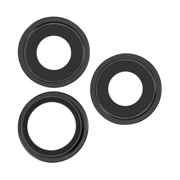 Kameralins med metallram iPhone 15 Pro Max - Svart