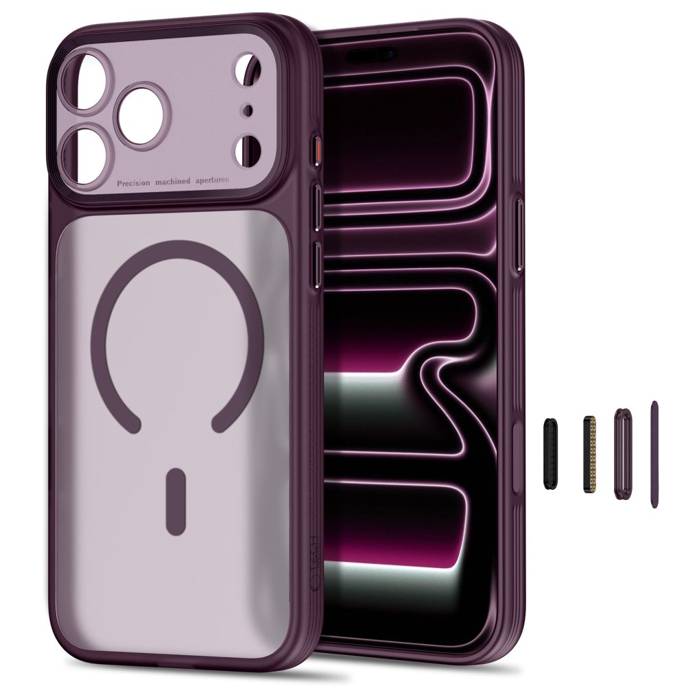 Tech-Protect iPhone 17 Pro Max/iPhone 18 Pro Max Skal MagPrime MagSafe Matt Burgundy