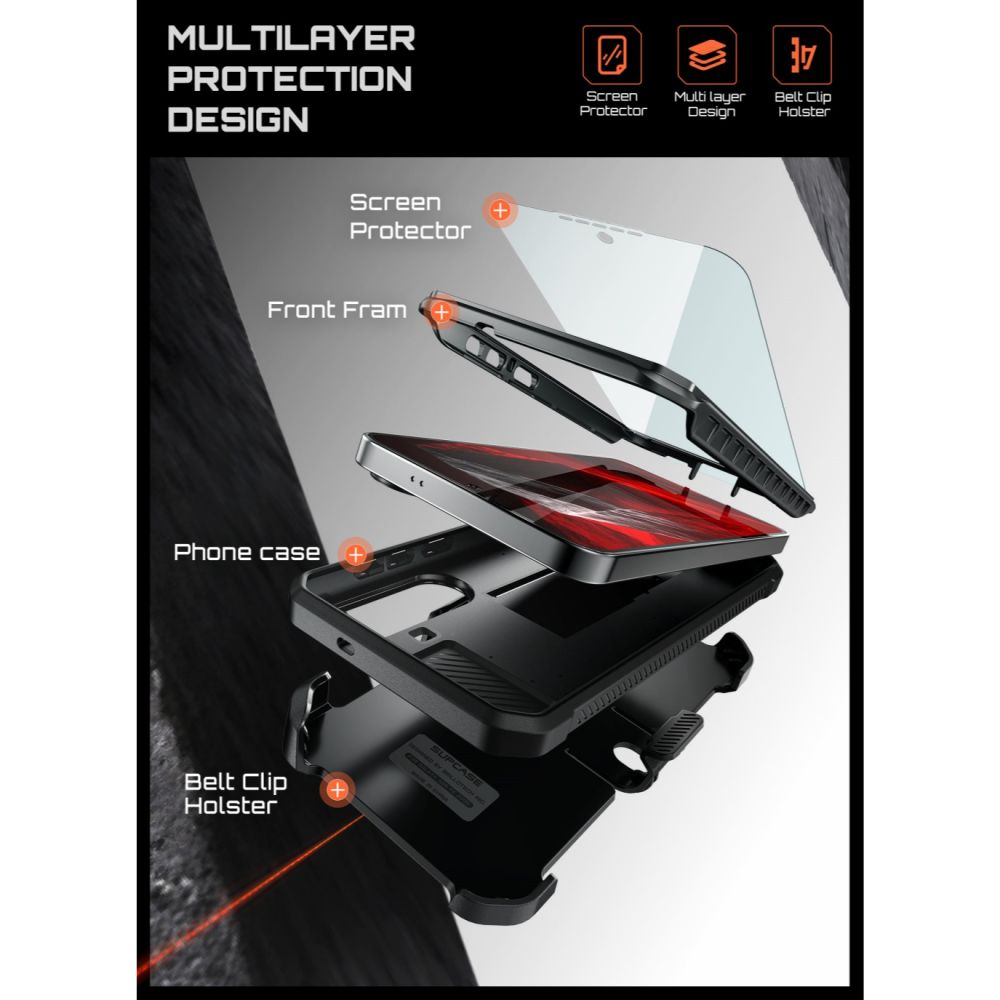 Supcase Samsung Galaxy S26 FE Skal Unicorn Beetle Pro Svart
