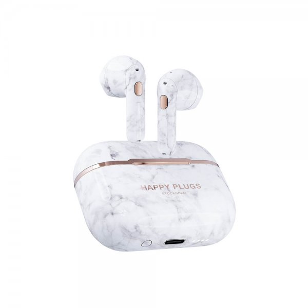 Happy Plugs Hope TWS Vit Marmor