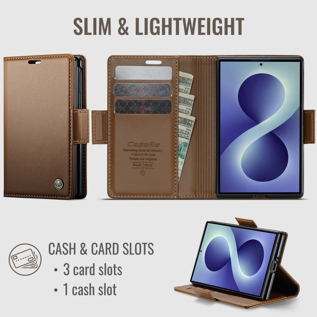 CaseMe Samsung Galaxy Z Fold 8 Fodral 023 Series Brun