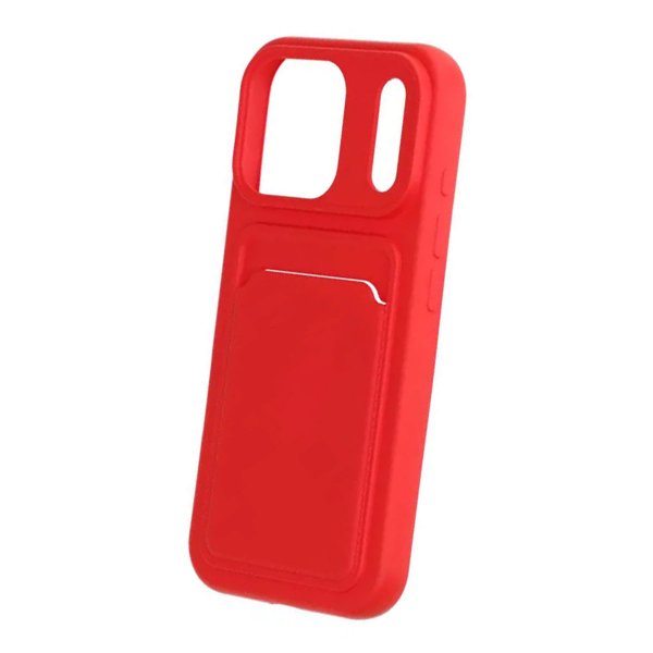 iPhone 17 Pro Skal Korthållare Röd
