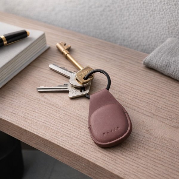 Mujjo Apple AirTag Hållare Canopy Bronze Red