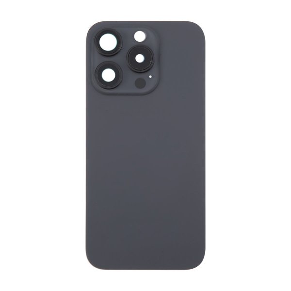 iPhone 16 Pro Baksida Glas med Magnet och Kameralins - Svart Titan
