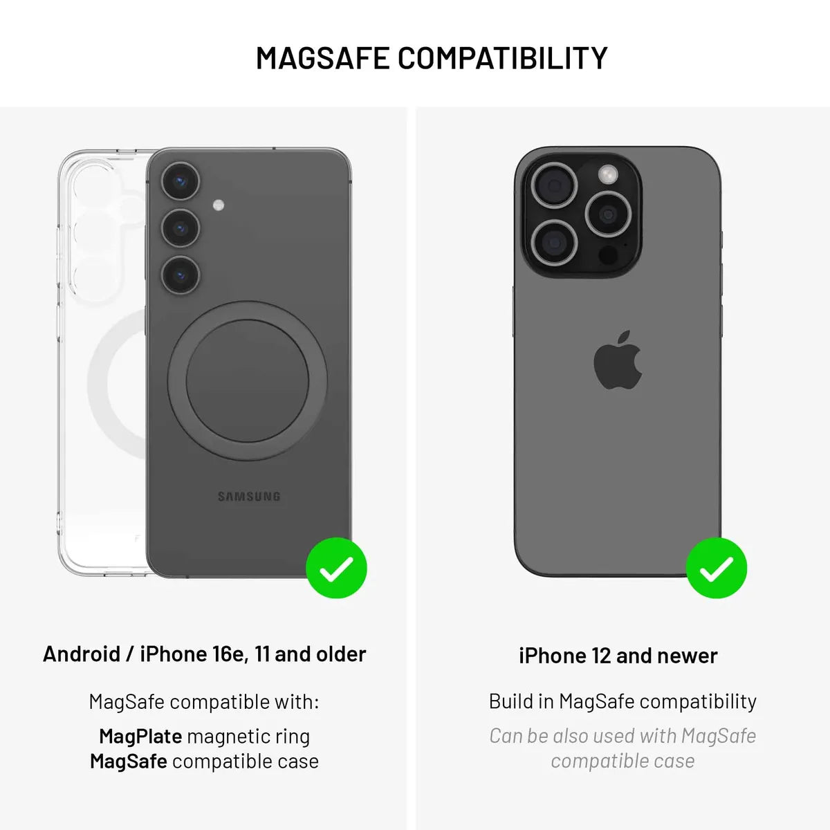 Fixed Bilhållare MagClick2 15W Qi2