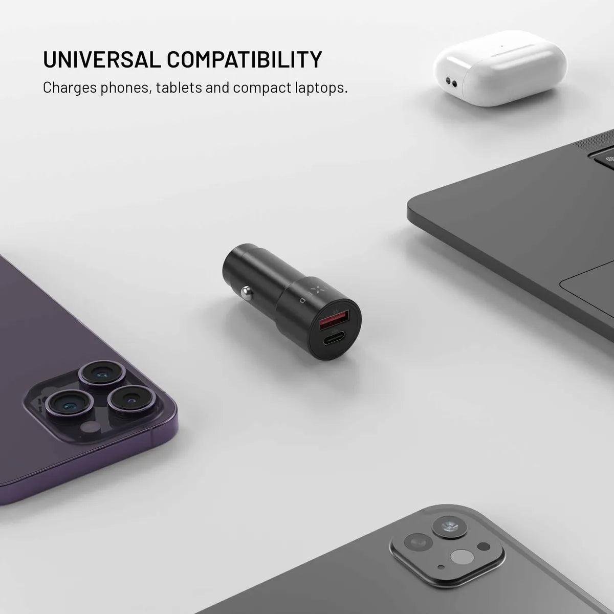 Fixed Billaddare PD 63W USB-A/USB-C