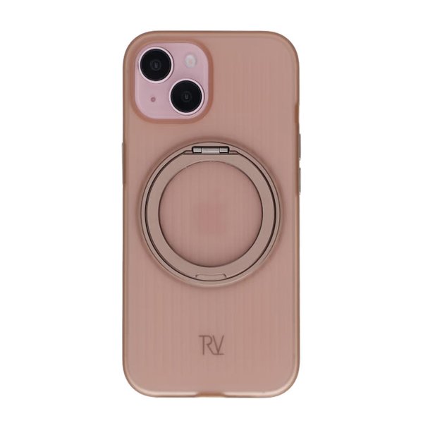 Rvelon iPhone 15 Skal Roterbart MagSafe Stativ Brun