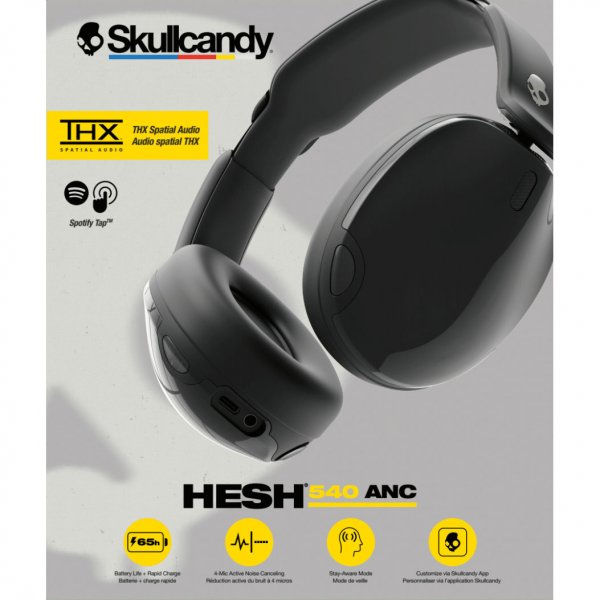 Skullcandy Trådlösa Hörlurar Hesh 540 ANC Over-Ear True Black