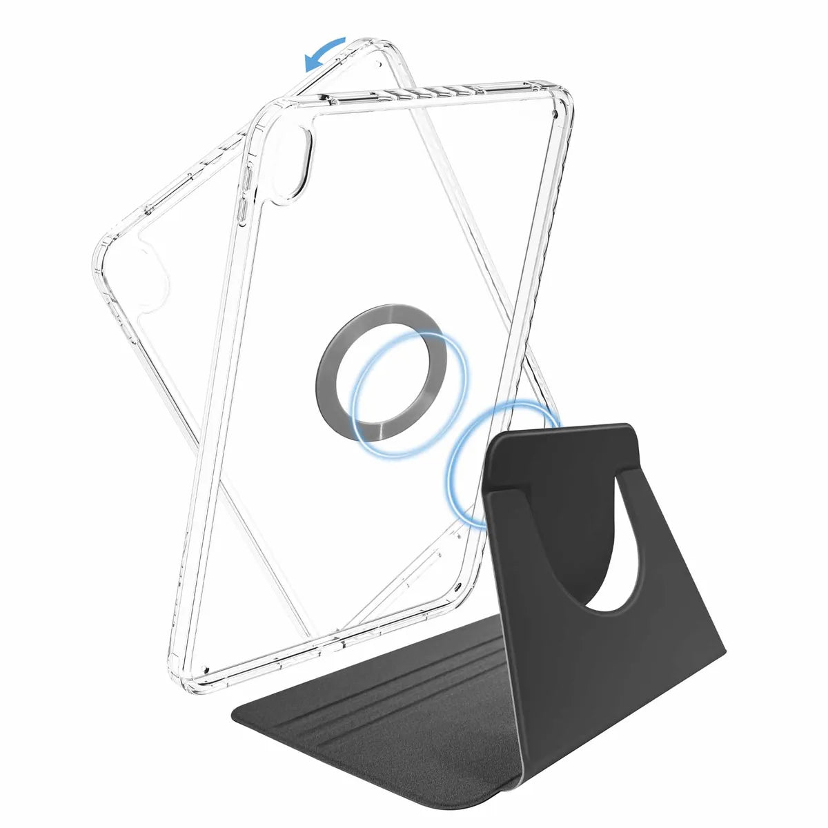 X2O iPad 10.9 (gen 10)/iPad 11 (A16) Fodral 2in1 Mag Folio 360 Svart