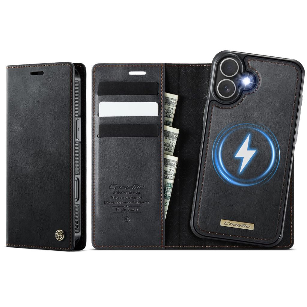 CaseMe iPhone 17 Fodral C49 Series Svart