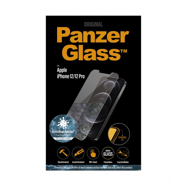 PanzerGlass iPhone 12/iPhone 12 Pro Skärmskydd Standard Fit
