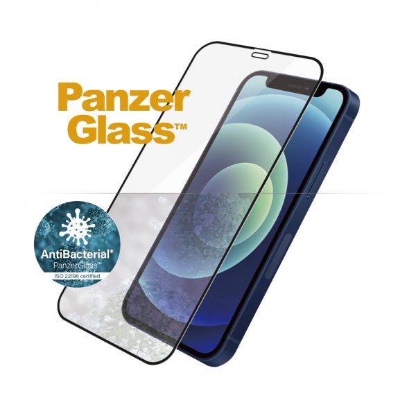 PanzerGlass iPhone 12 Mini Skärmskydd Edge-to-Edge Case Friendly