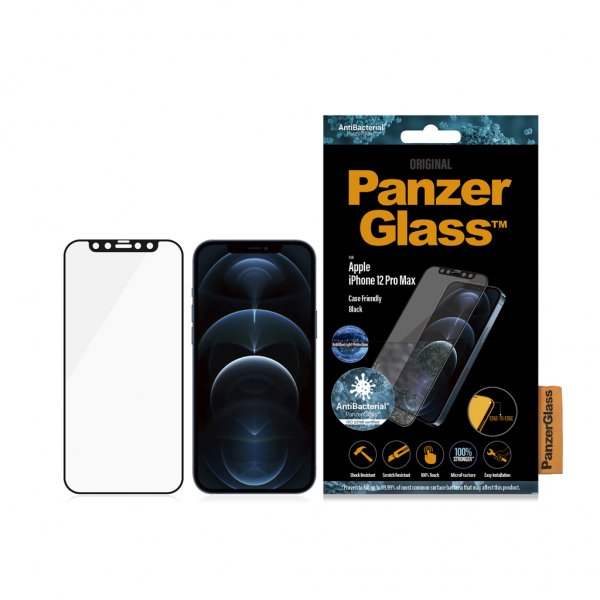 PanzerGlass iPhone 12 Pro Max Skärmskydd Edge-to-Edge Anti-Bluelight