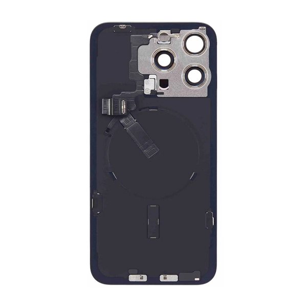 iPhone 15 Pro Max Baksida Glas Komplett OEM - Svart